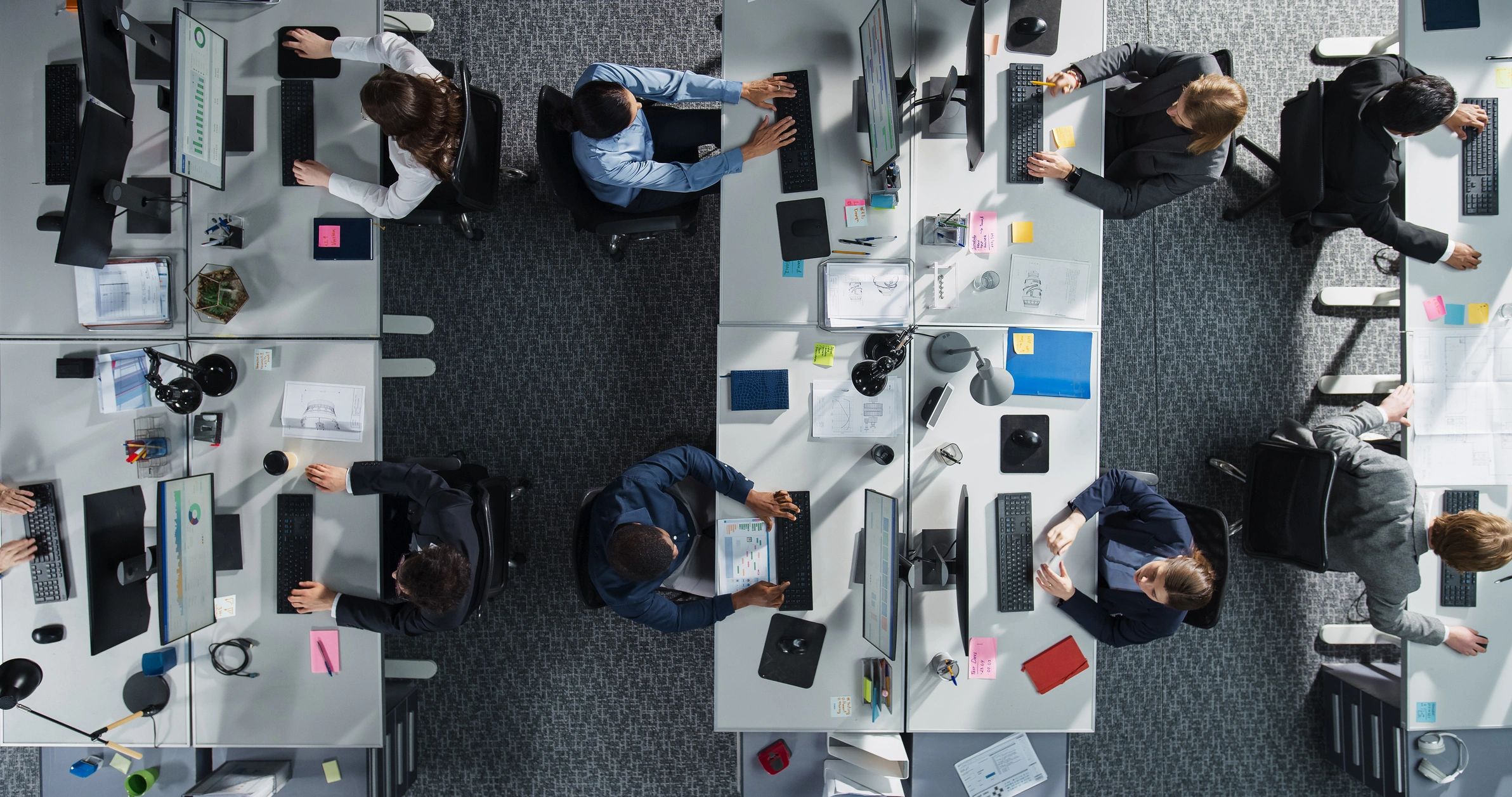 financial team modern office