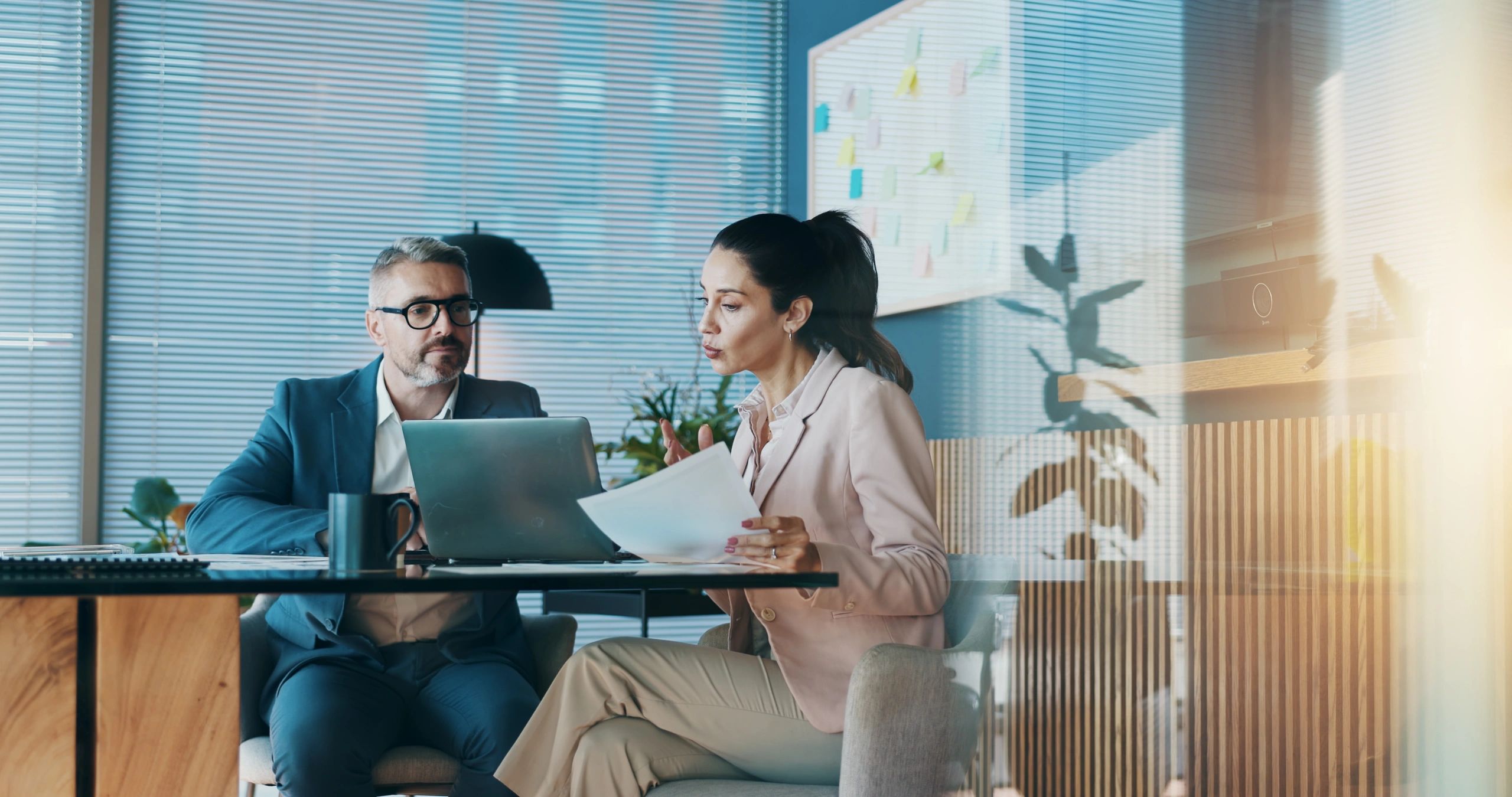 financial team modern office